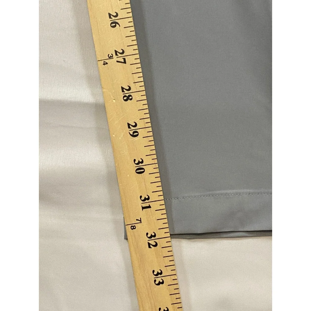 Fabletics Mens Only-Way Tech Pants Grey Performance Golf Trousers 31x32